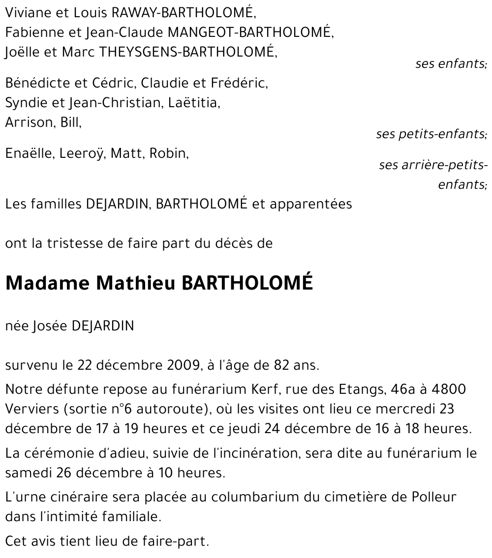 Mathieu BARTHOLOME