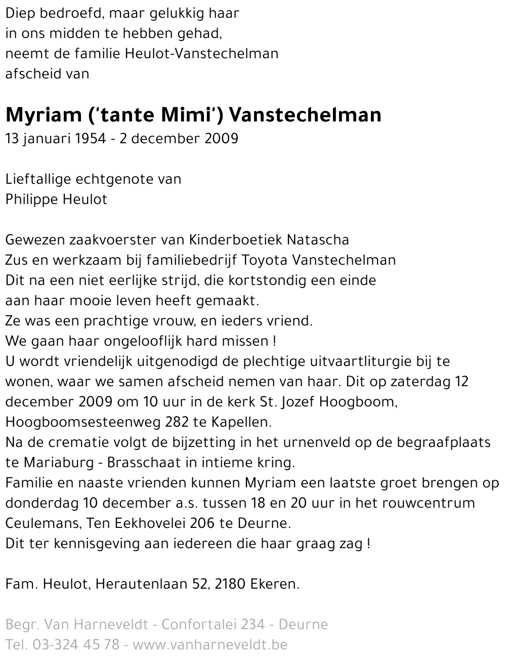 Myriam Vanstechelman