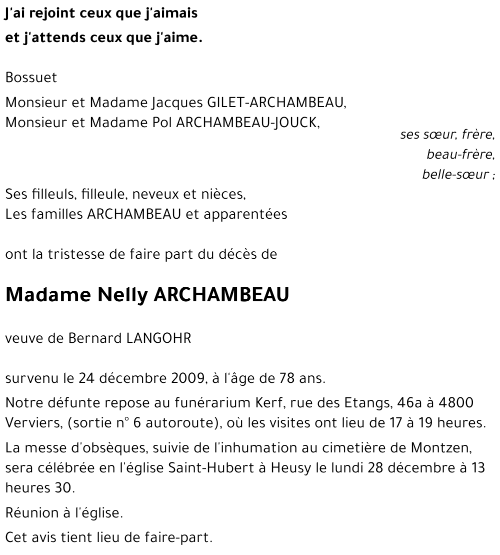 Nelly ARCHAMBEAU