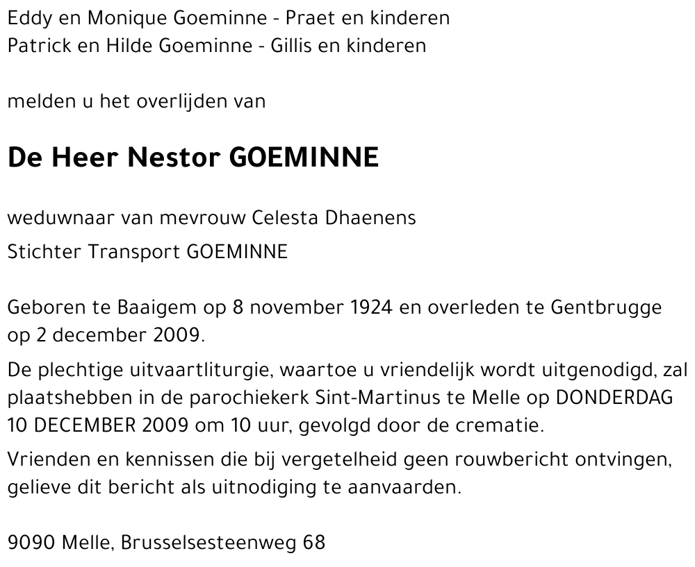 Nestor GOEMINNE