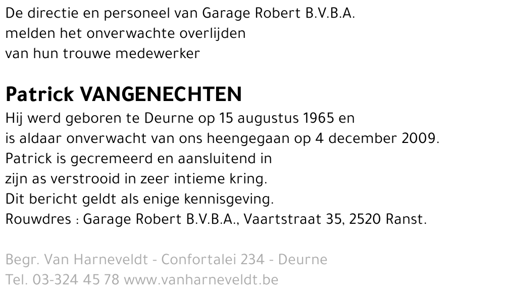 Patrick Vangenechten