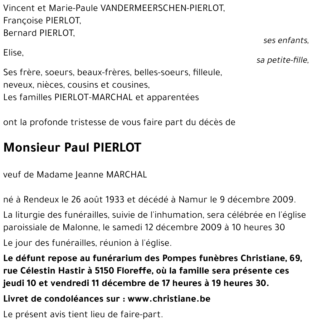Paul PIERLOT