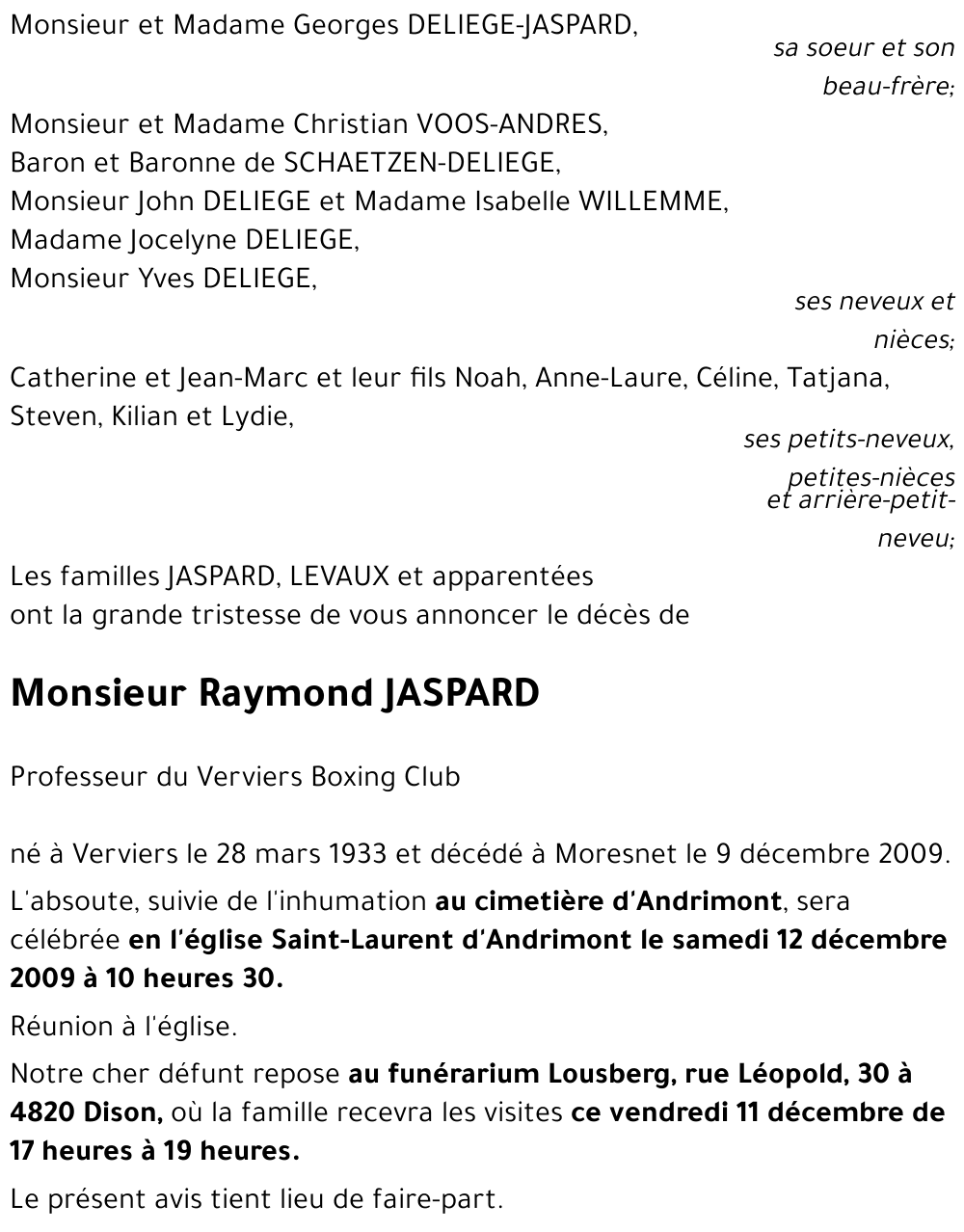 Raymond JASPARD