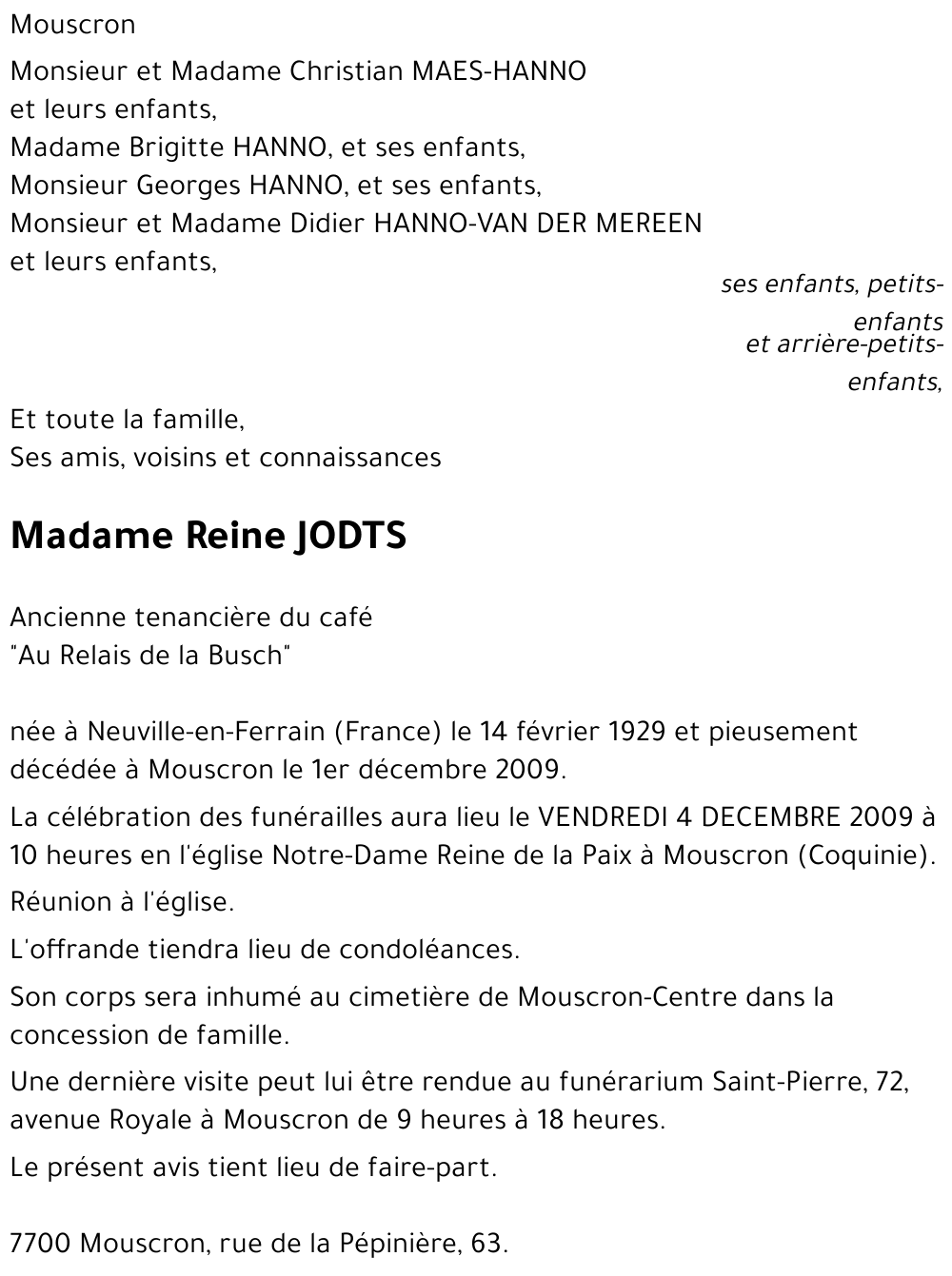 Reine JODTS