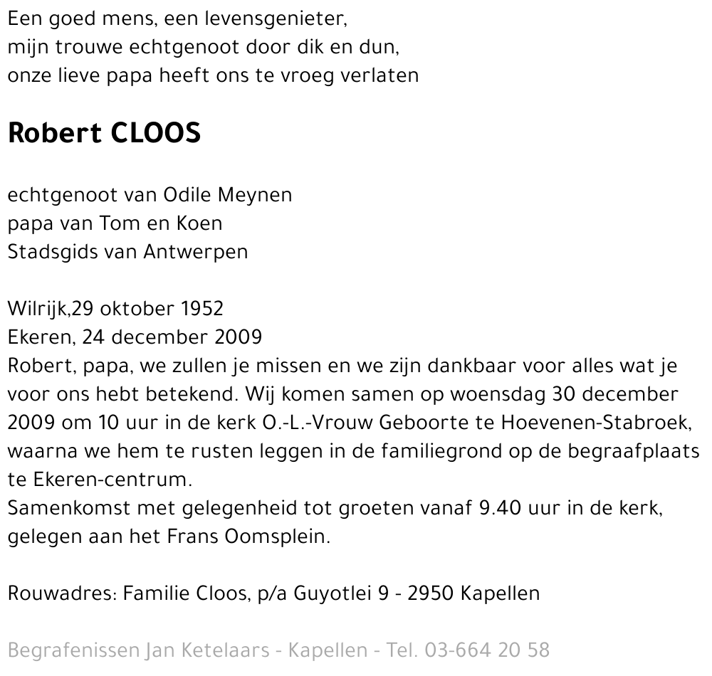 Robert Cloos