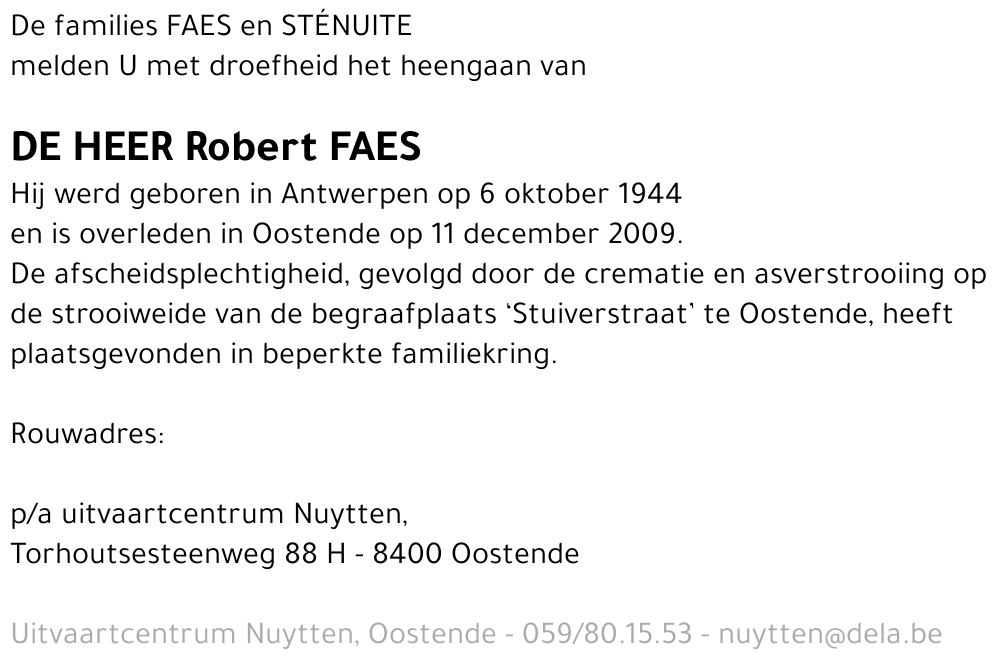 Robert Faes