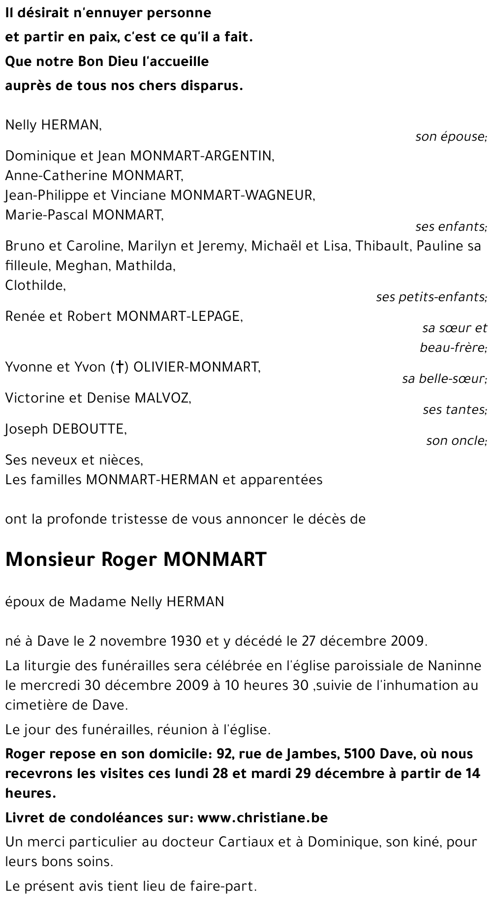 Roger MONMART