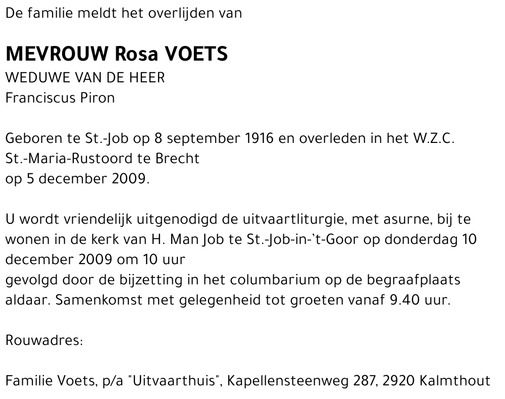 Rosa VOETS
