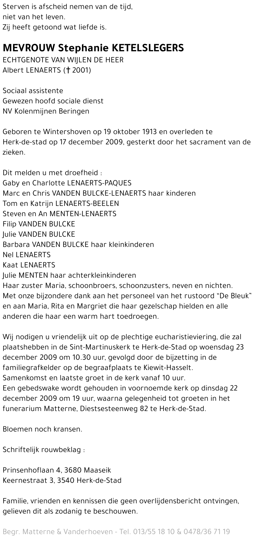 Stephanie Ketelslegers