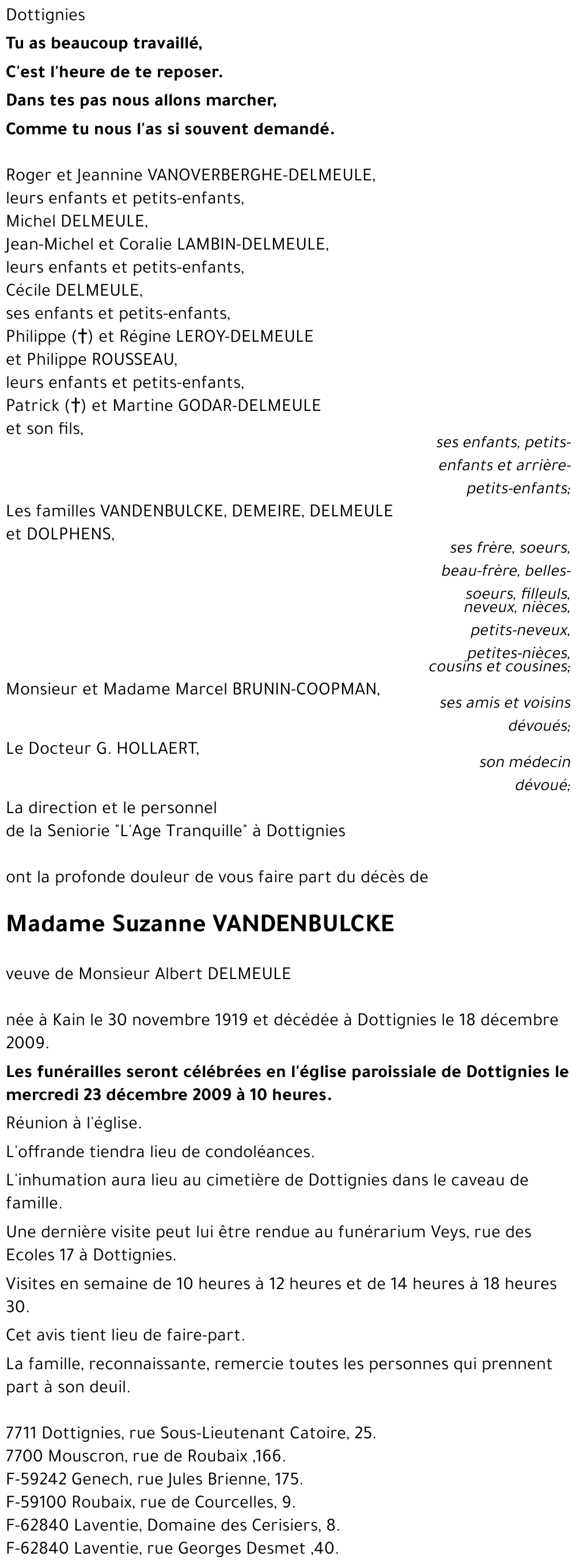 Suzanne VANDENBULCKE