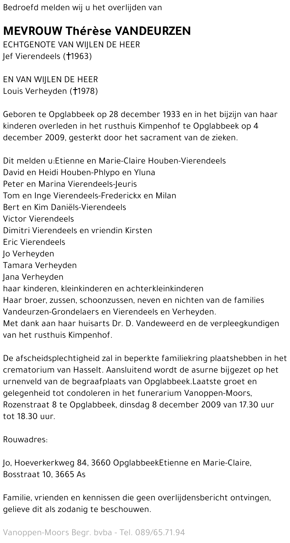 Thérèse Vandeurzen