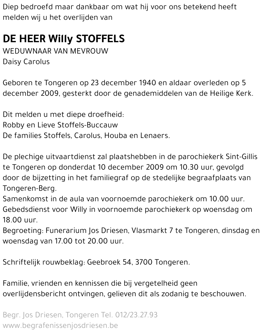 Willy Stoffels