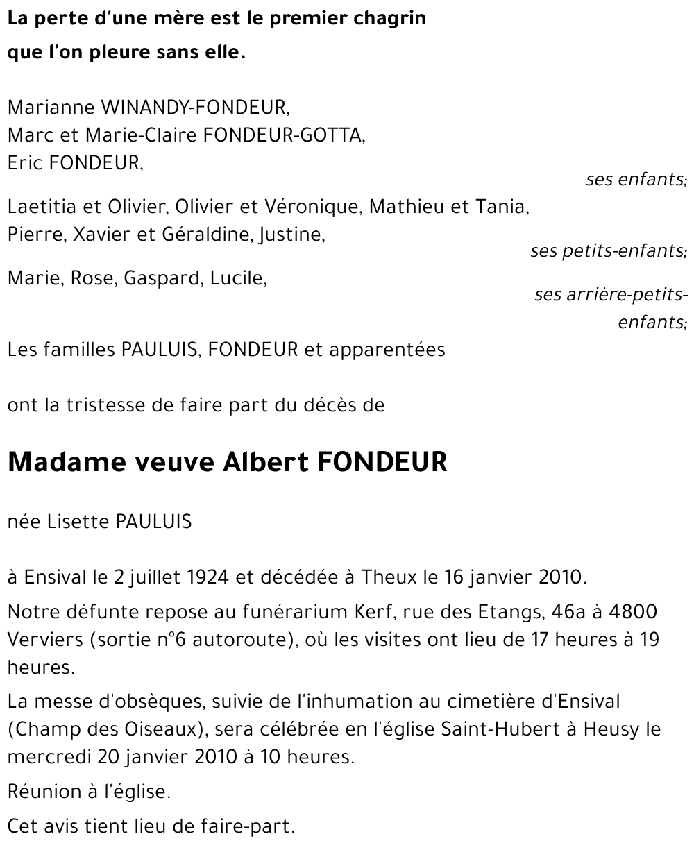 Albert FONDEUR