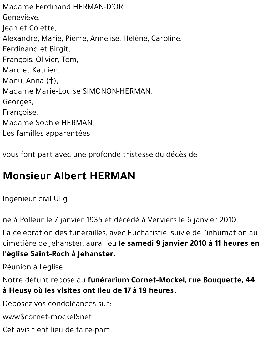 Albert HERMAN