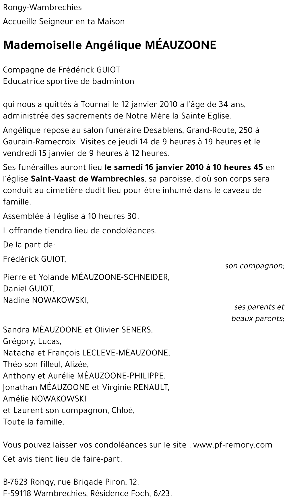 Angélique MEAUZOONE