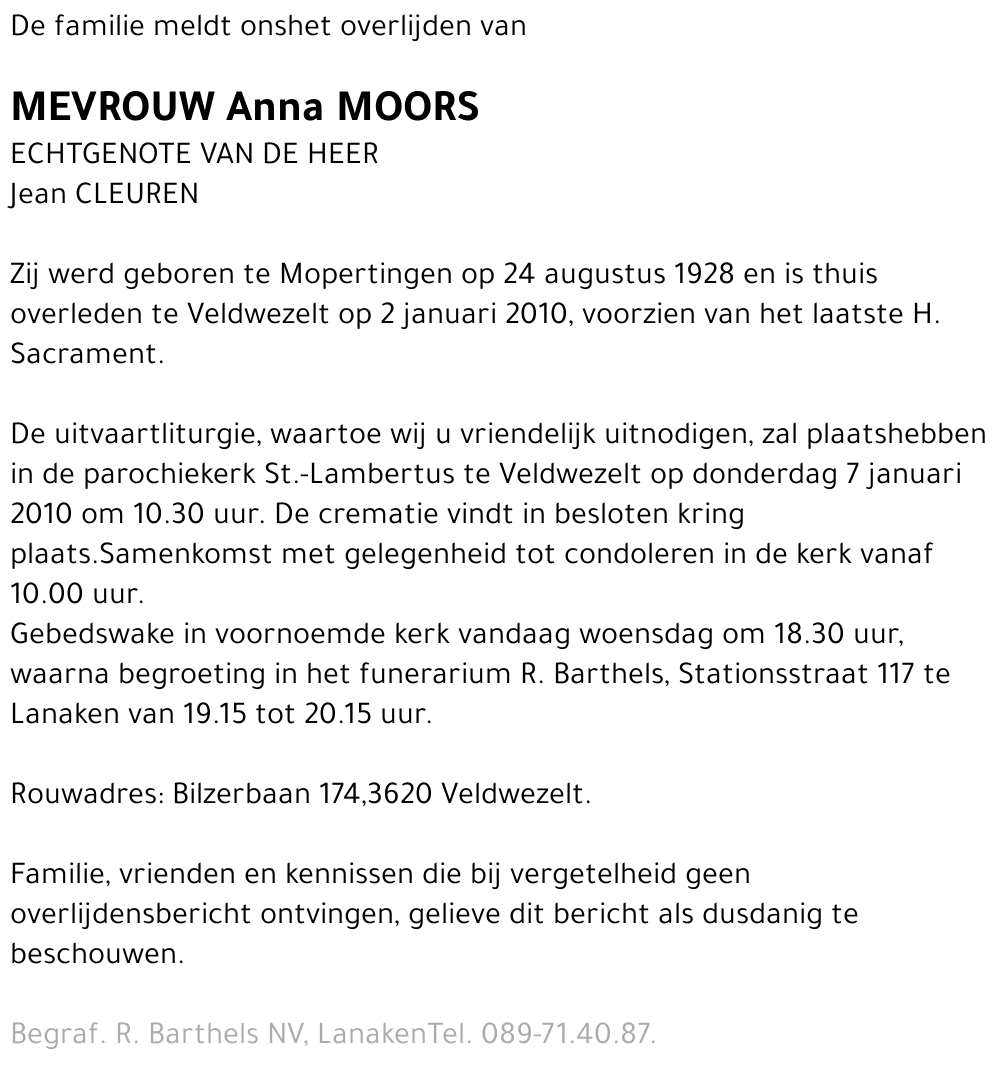 Anna Moors