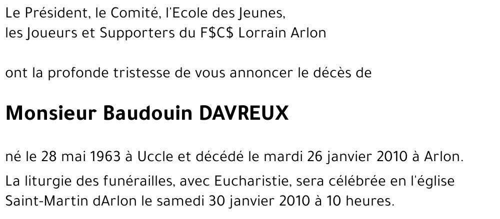 Baudouin DAVREUX