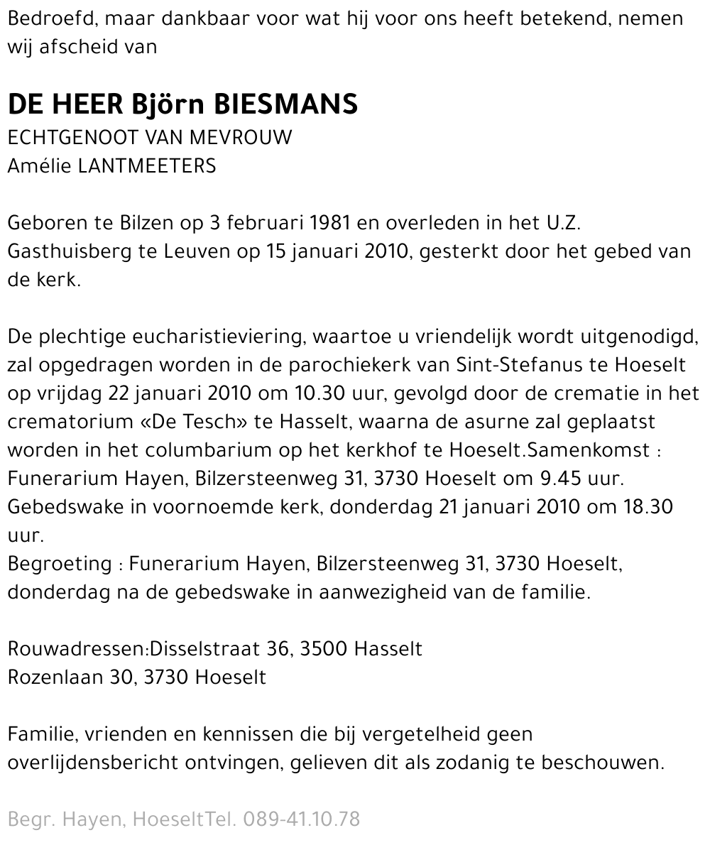 Bjorn Biesmans