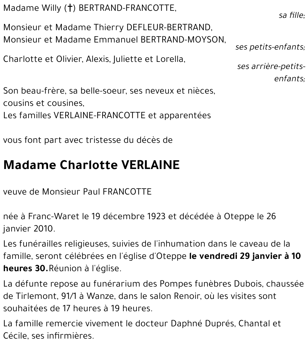 Charlotte VERLAINE