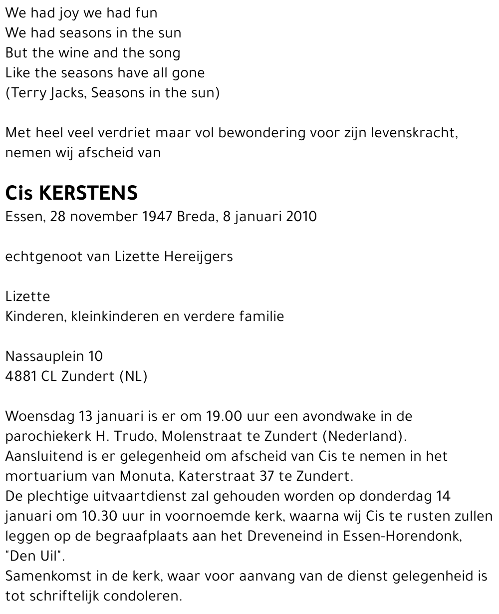 Cis Kerstens