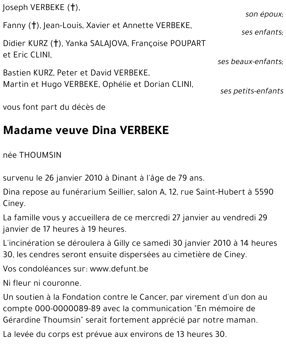 Dina VERBEKE