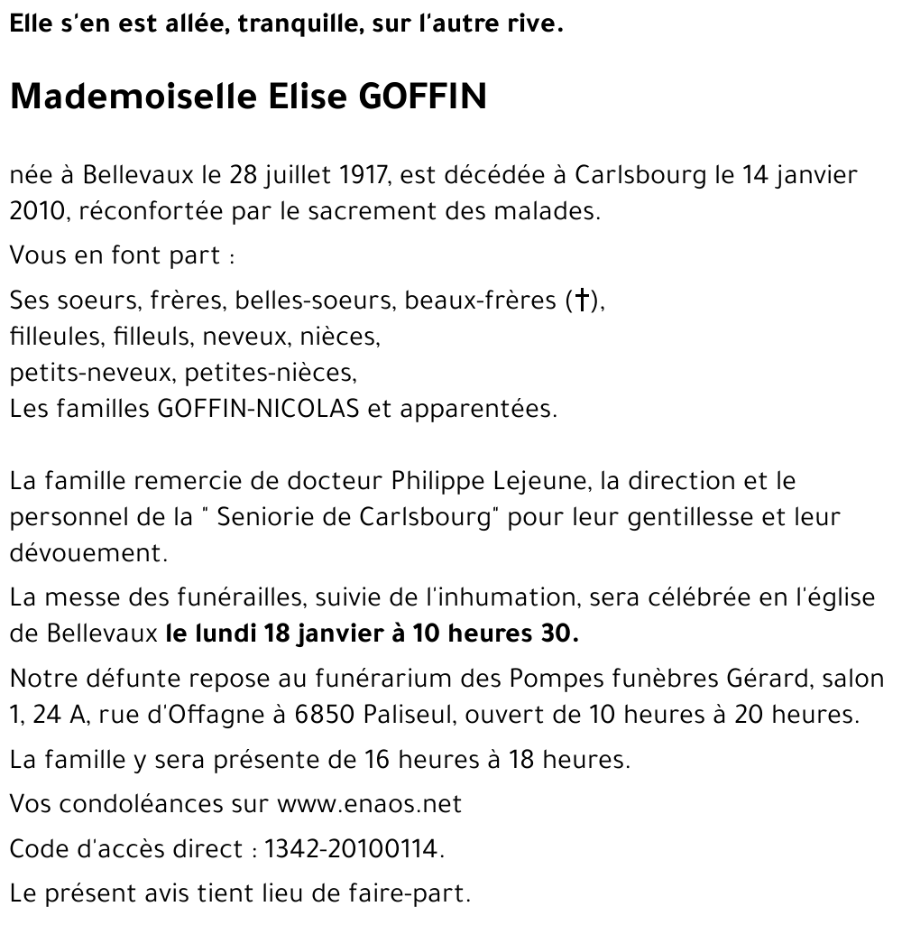 Elise GOFFIN