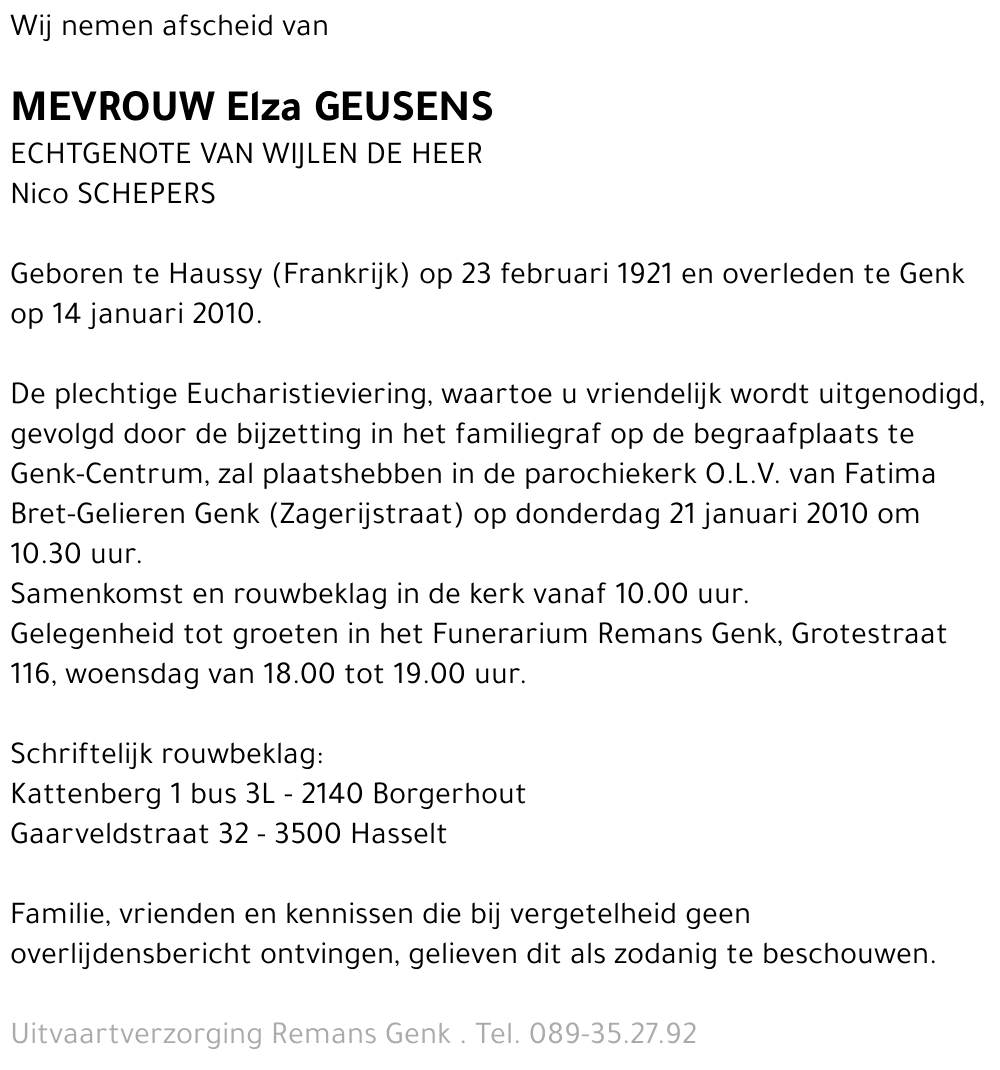Elza GEUSENS