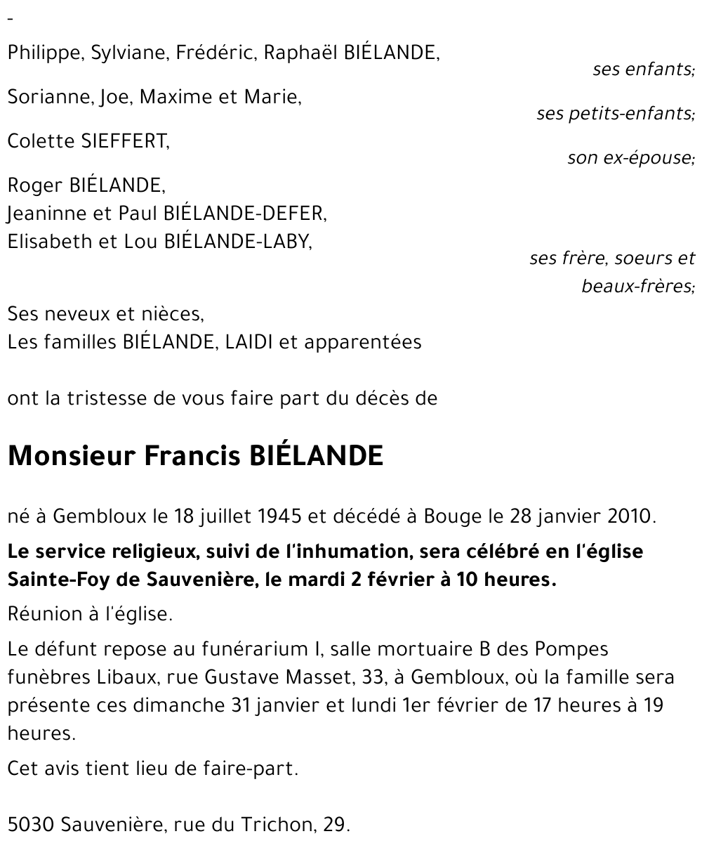 Francis Biélande