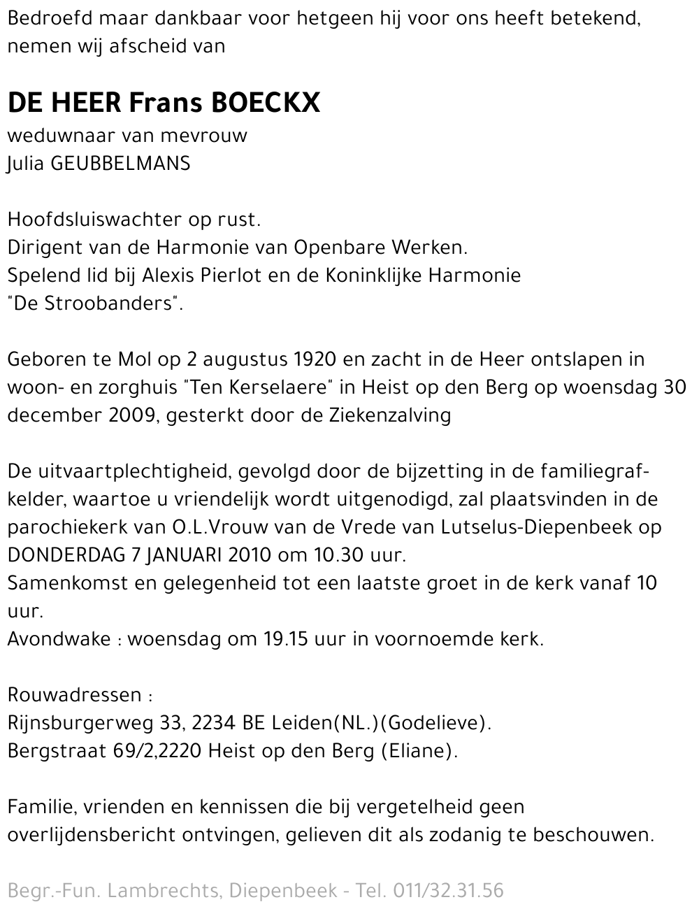 Frans BOECKX