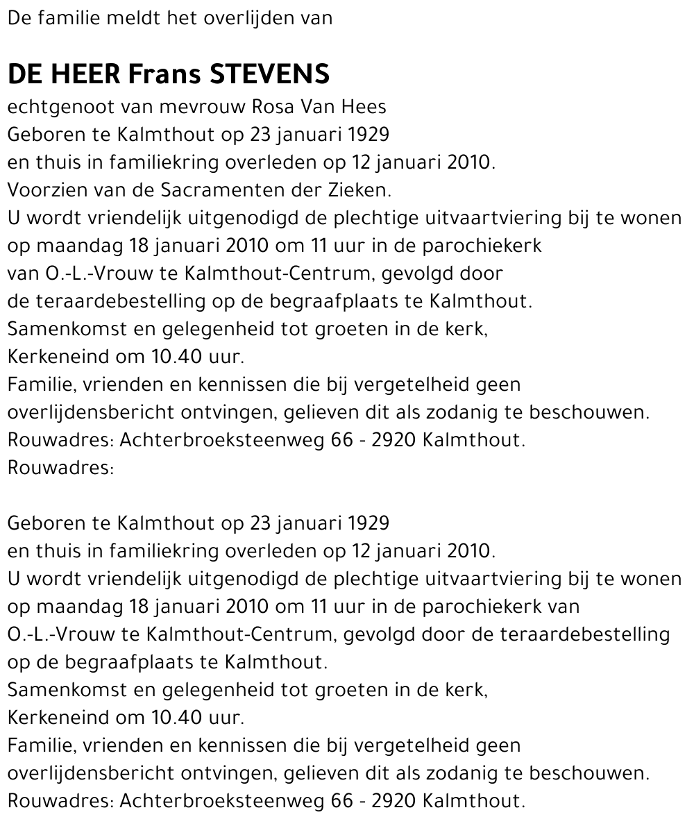 Frans Stevens