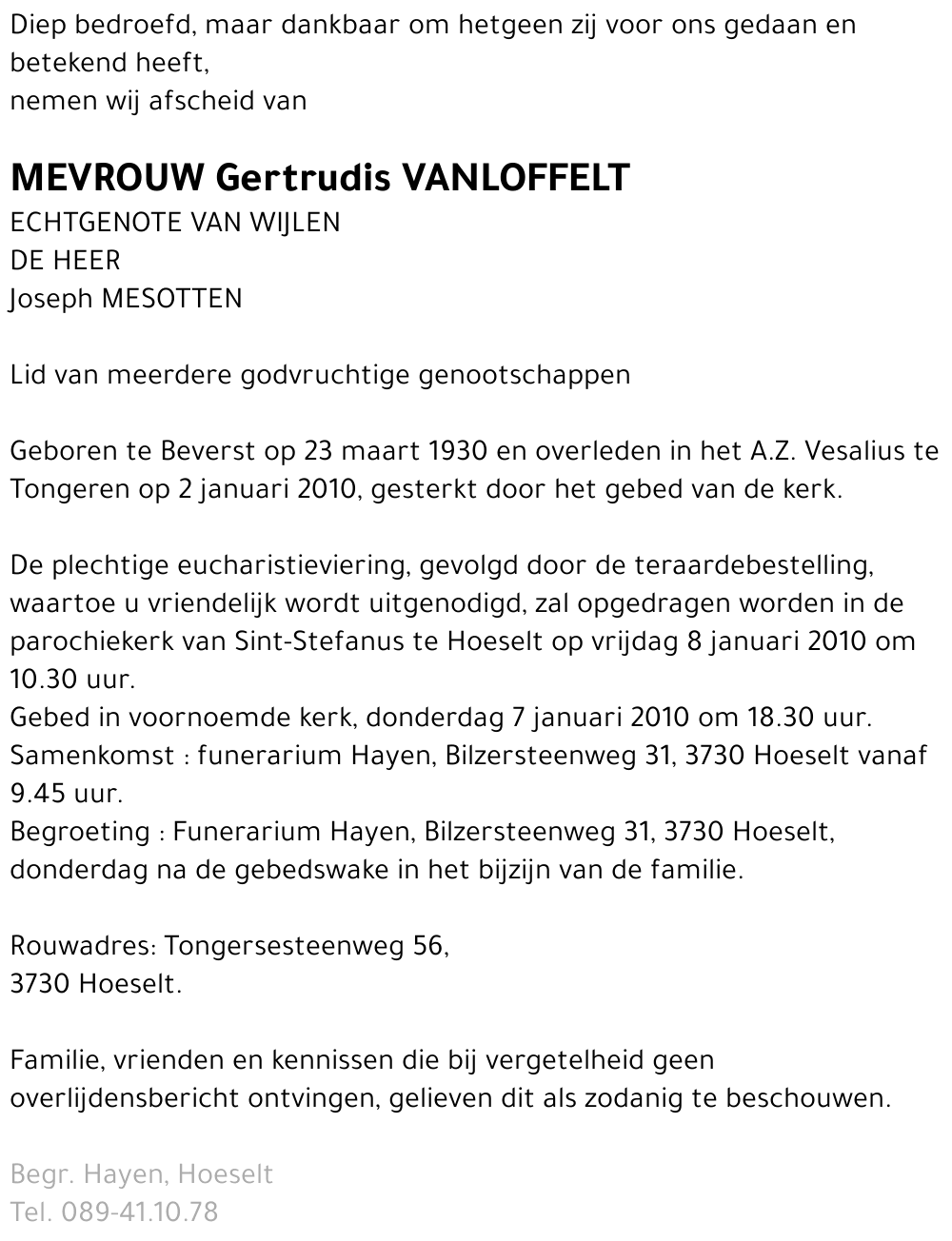 Gertrudis Vanloffelt