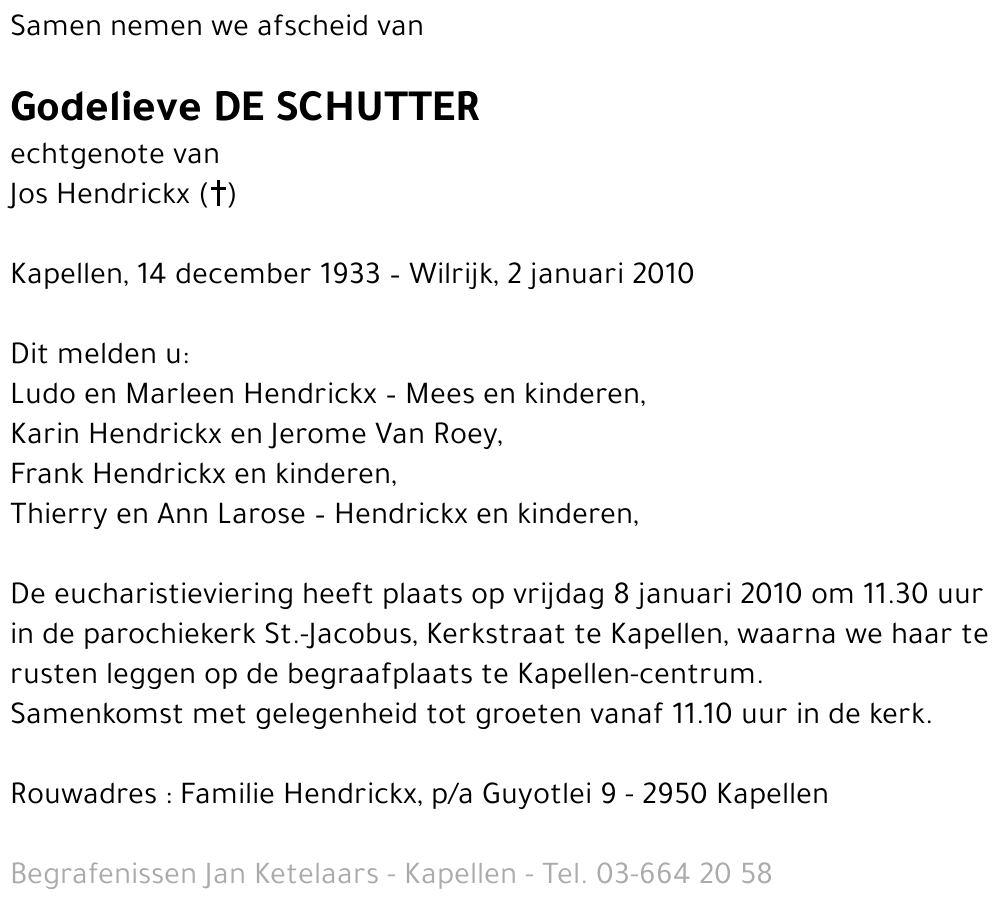 Godelieve De Schutter