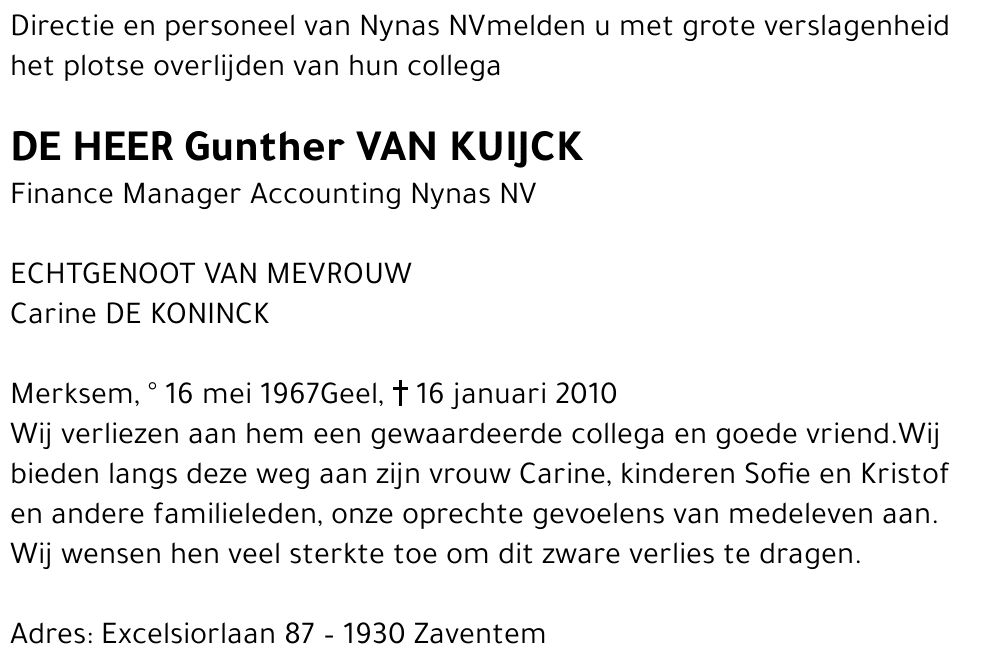 Gunther Van Kuijck