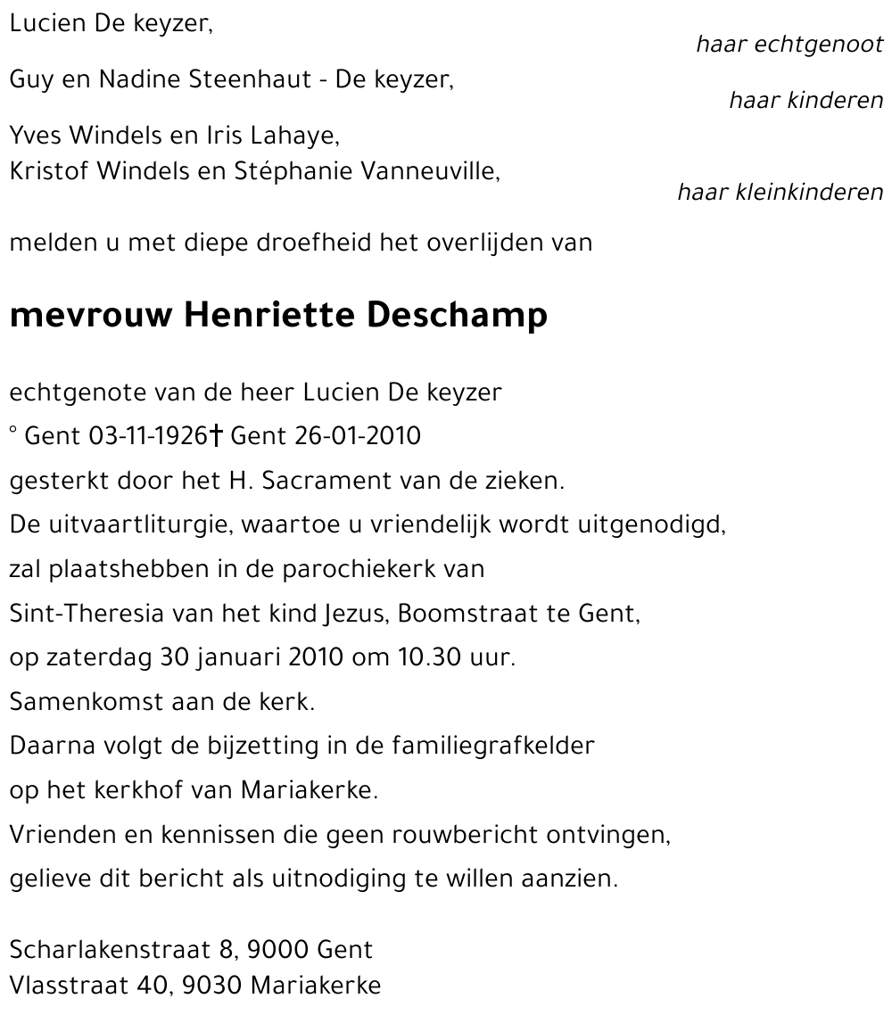 Henriette Deschamp