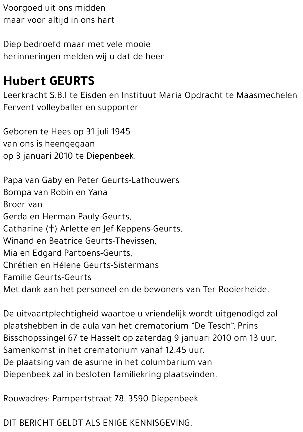 Hubert Geurts