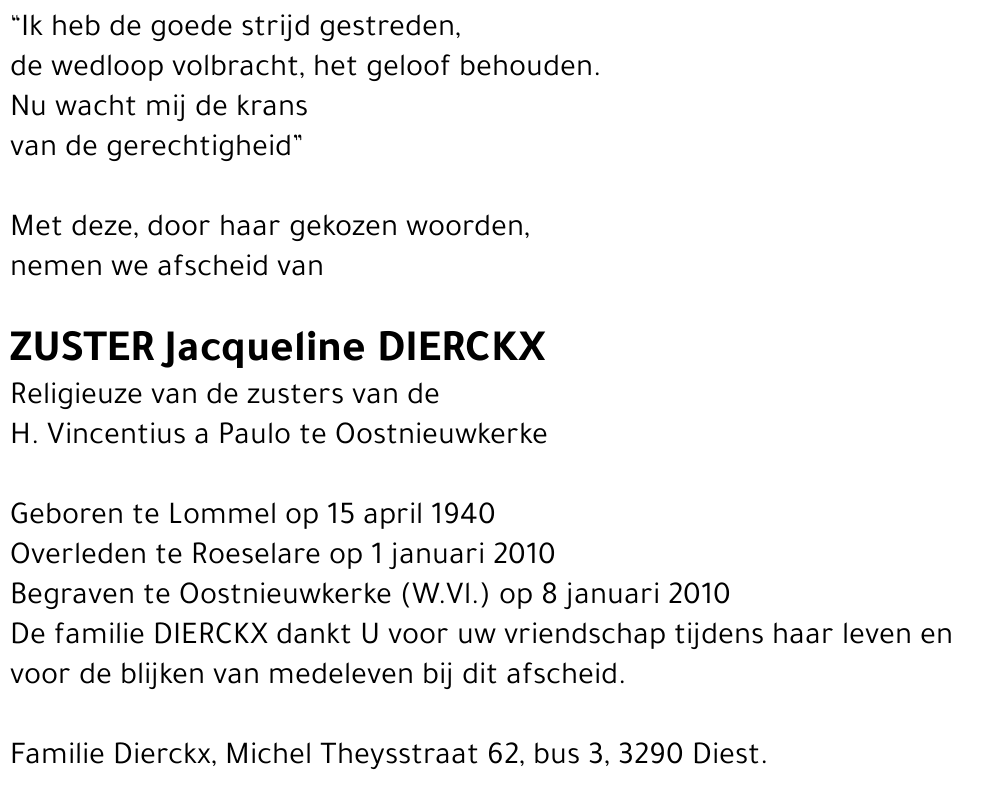 Jacqueline Dierckx