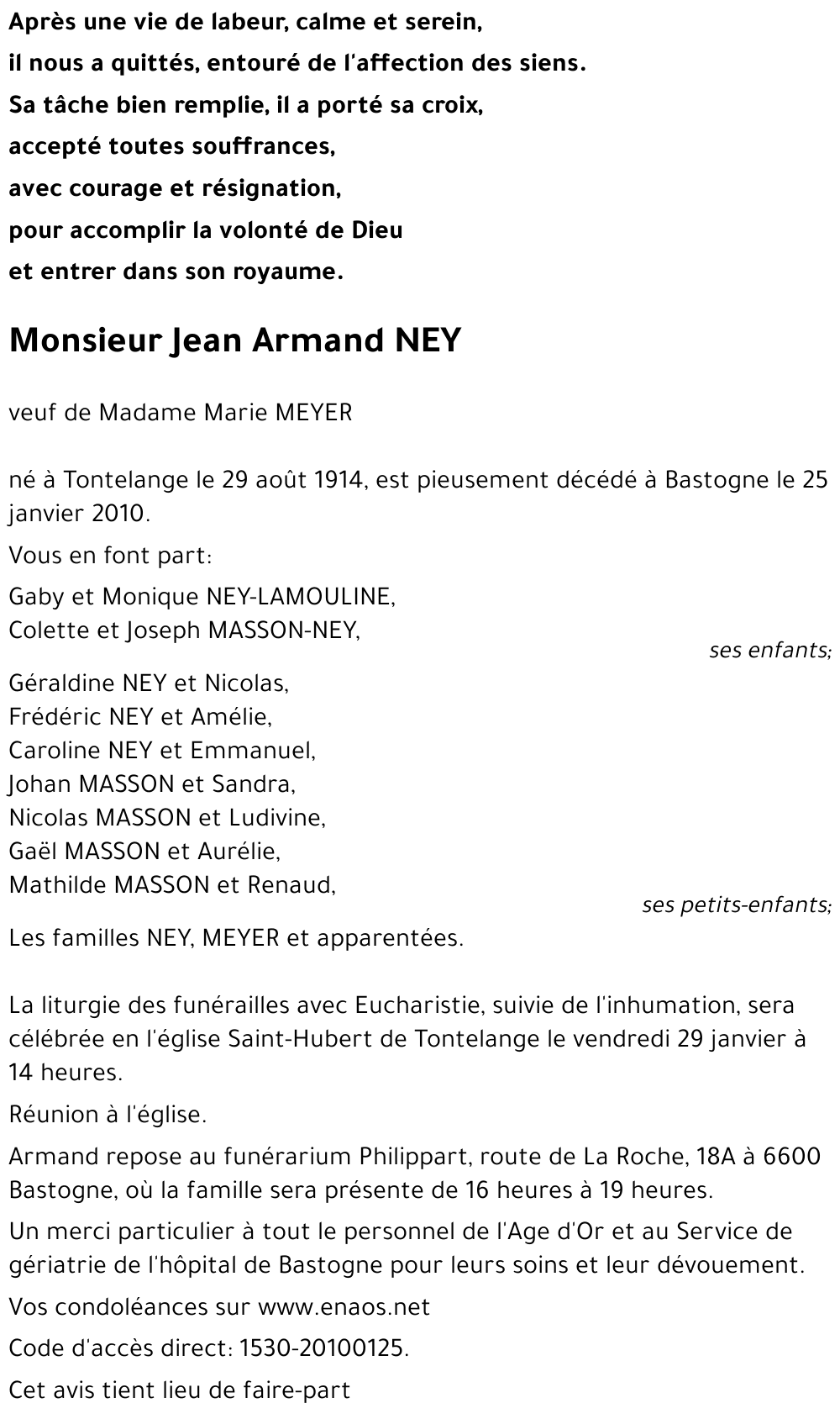 Jean Armand NEY