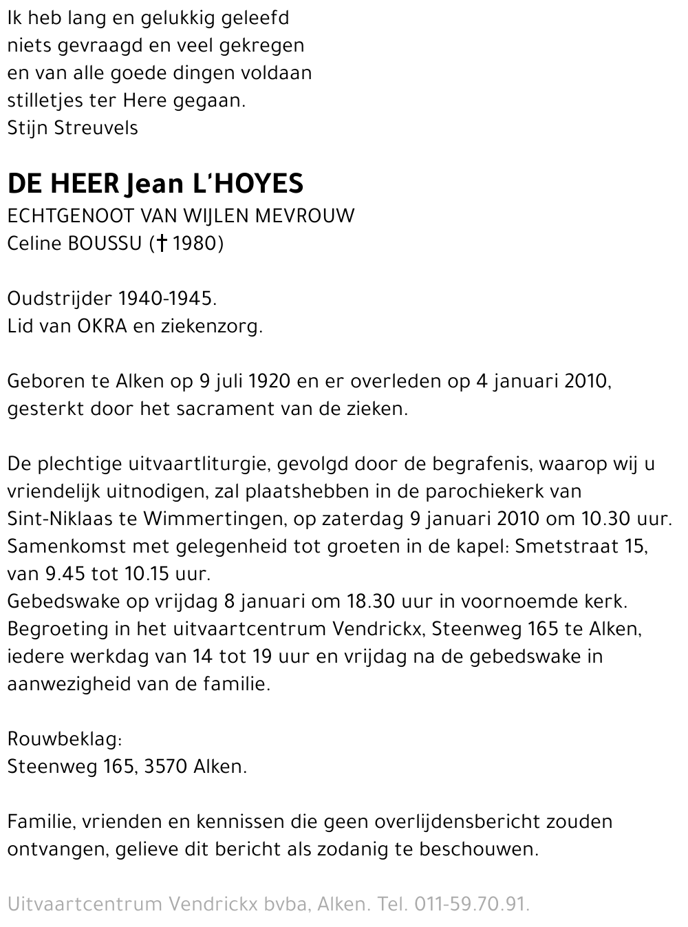 Jean L'Hoyes