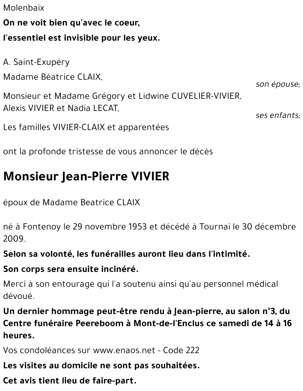 Jean-Pierre VIVIER