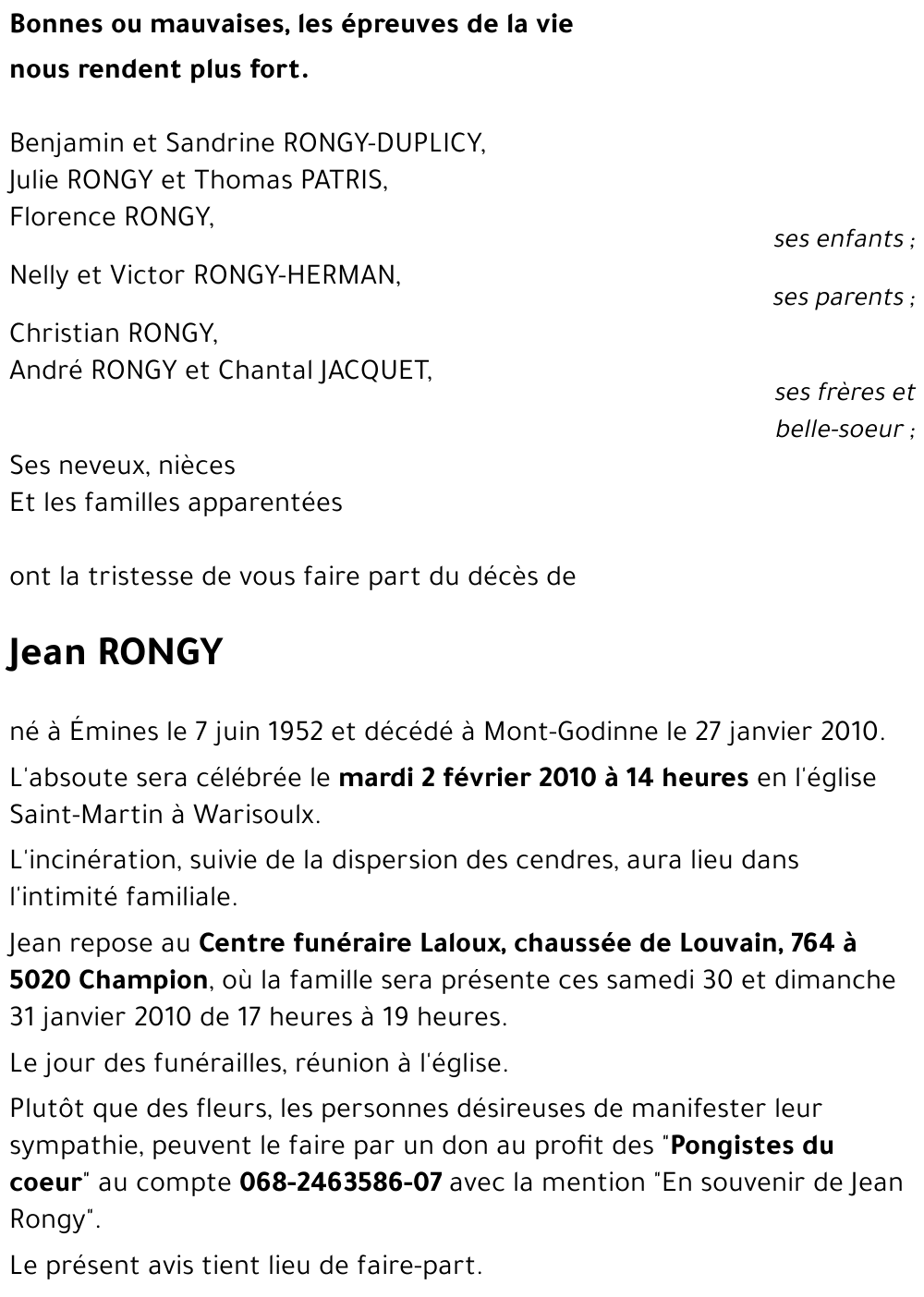 Jean RONGY