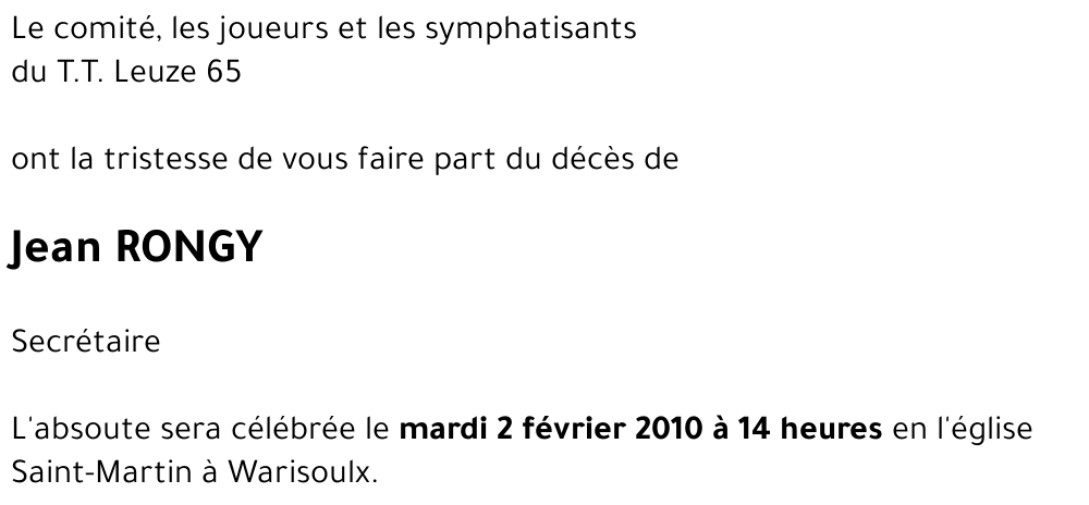 Jean RONGY