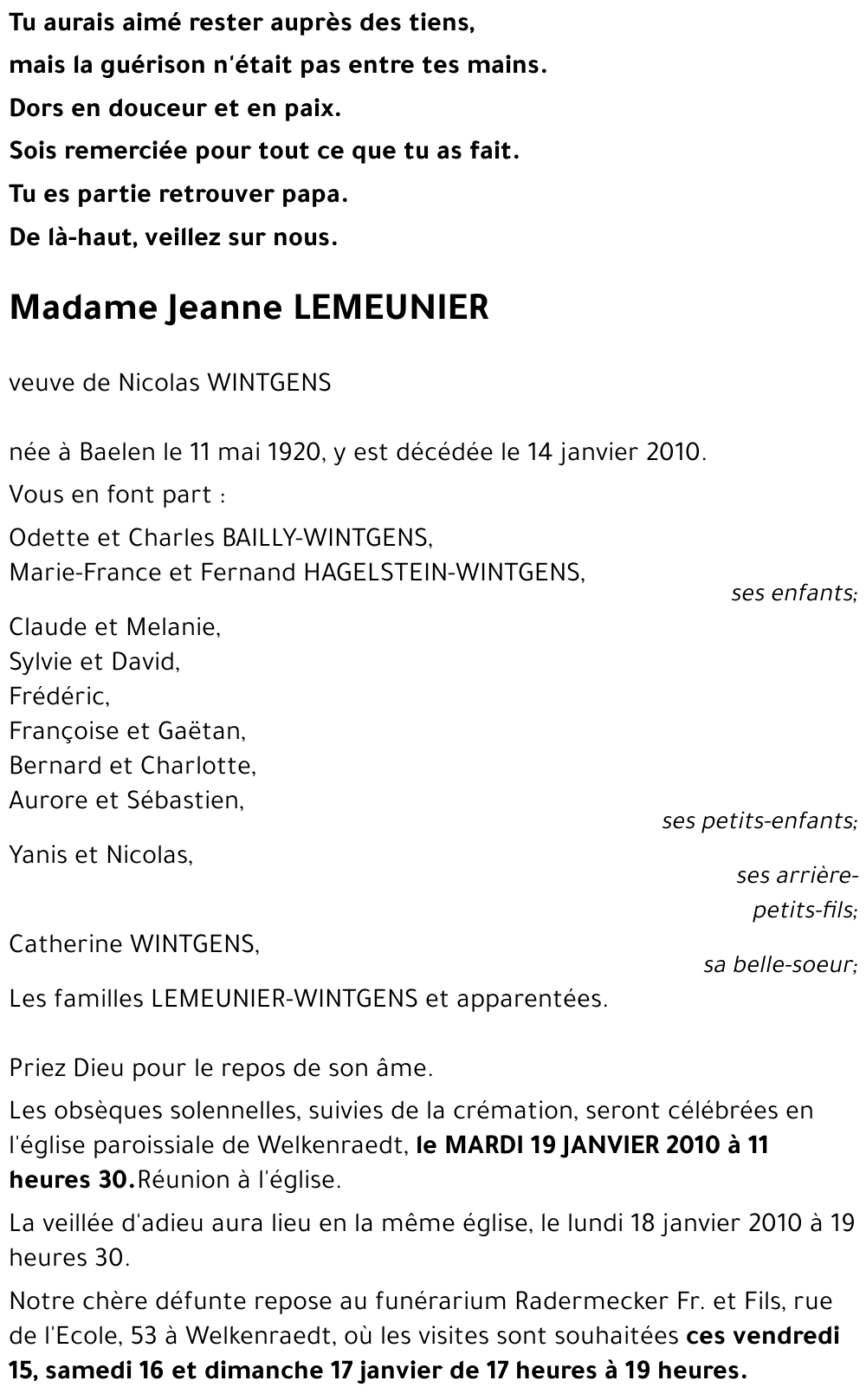 Jeanne LEMEUNIER