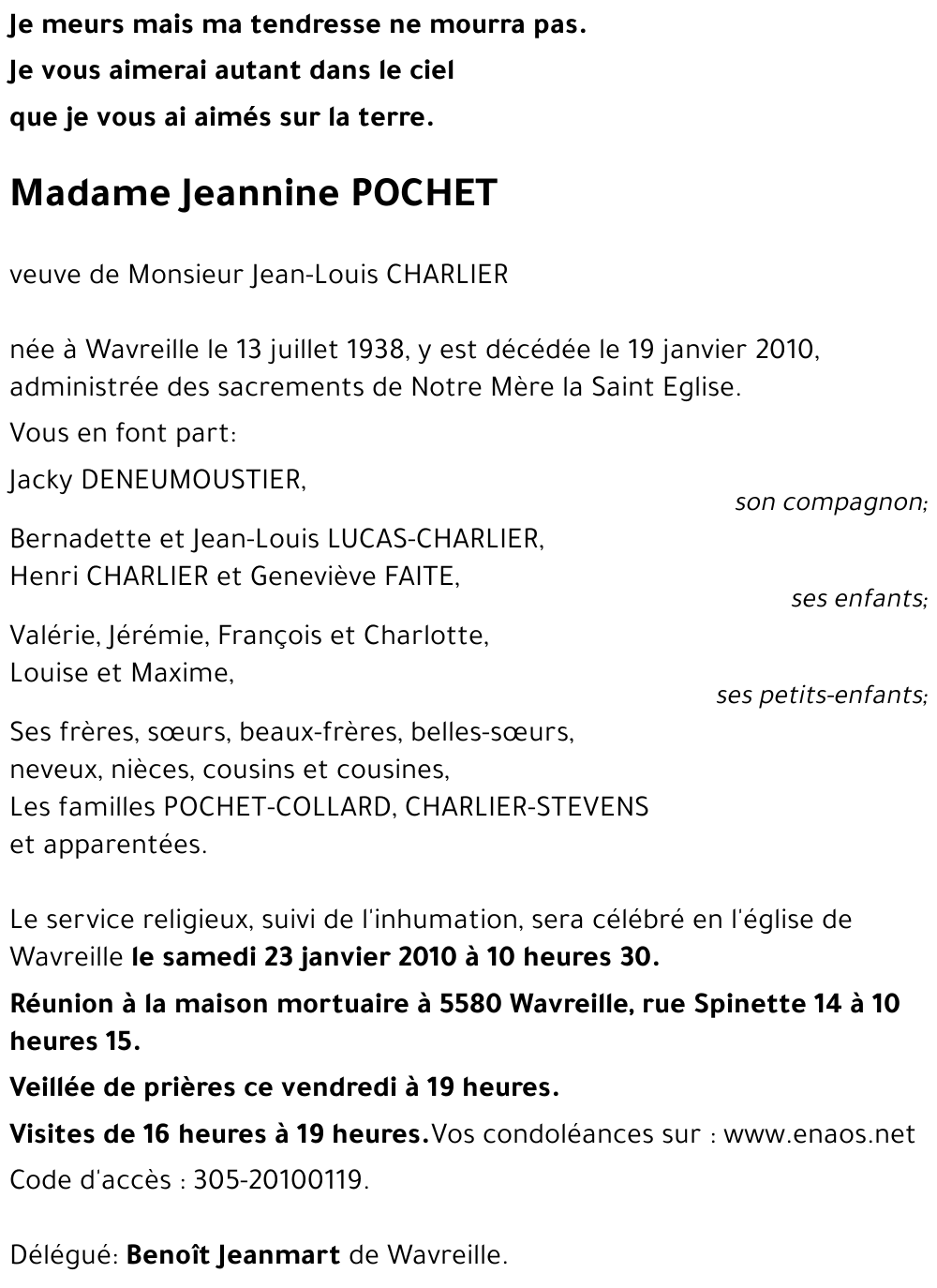 Jeannine POCHET