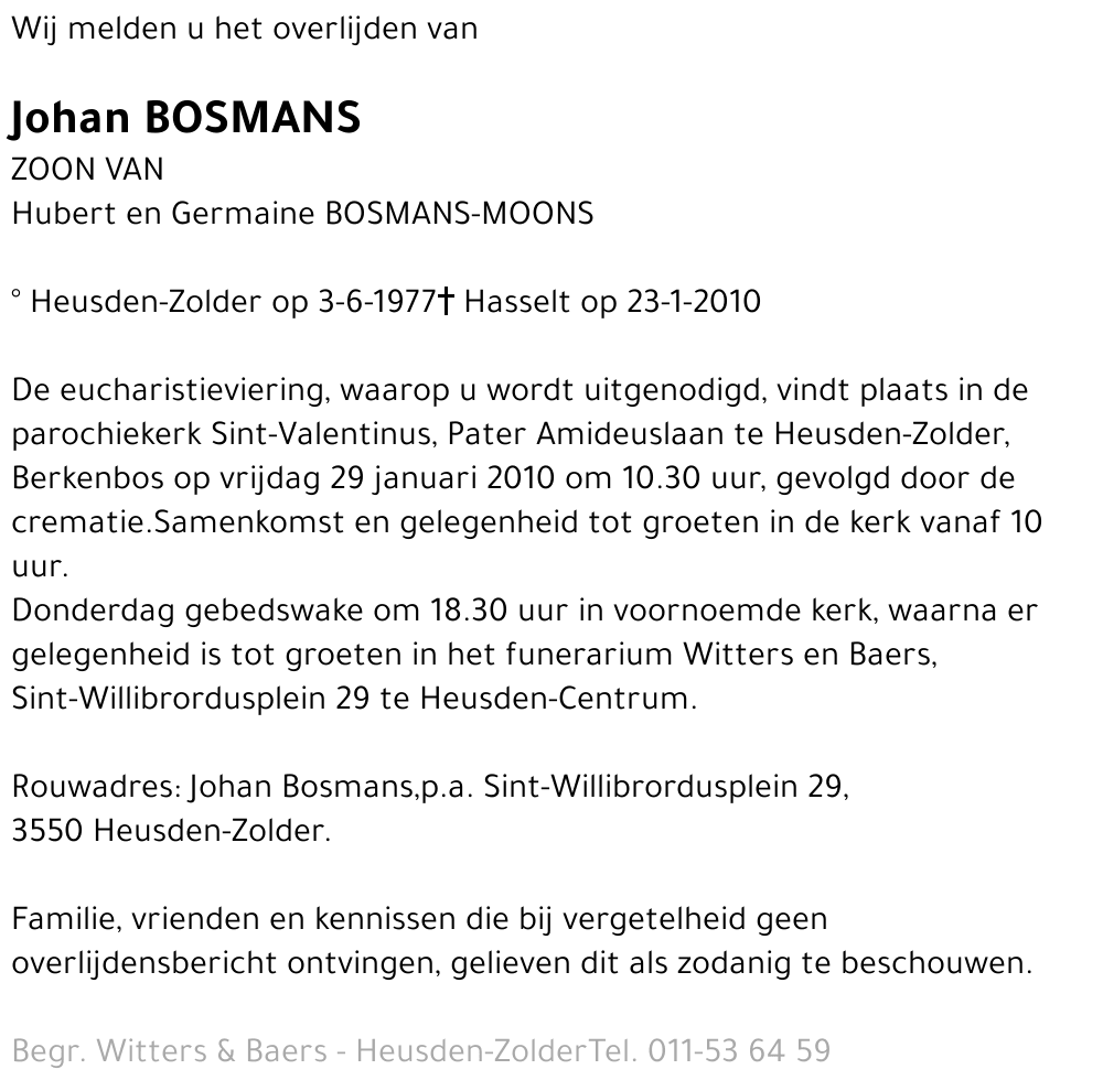 Johan Bosmans