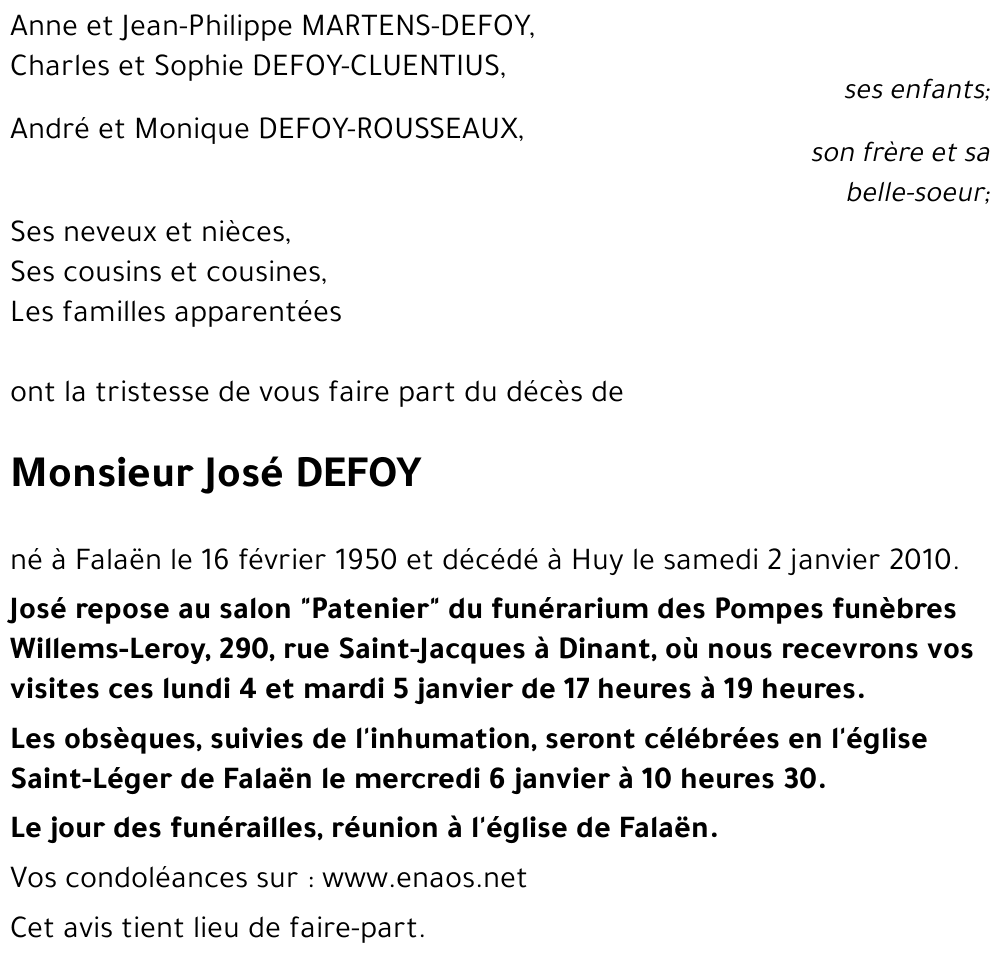 José DEFOY