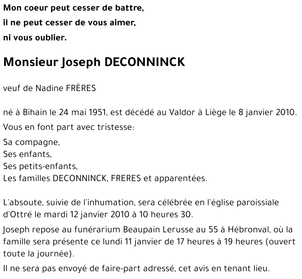 Joseph DECONNINCK