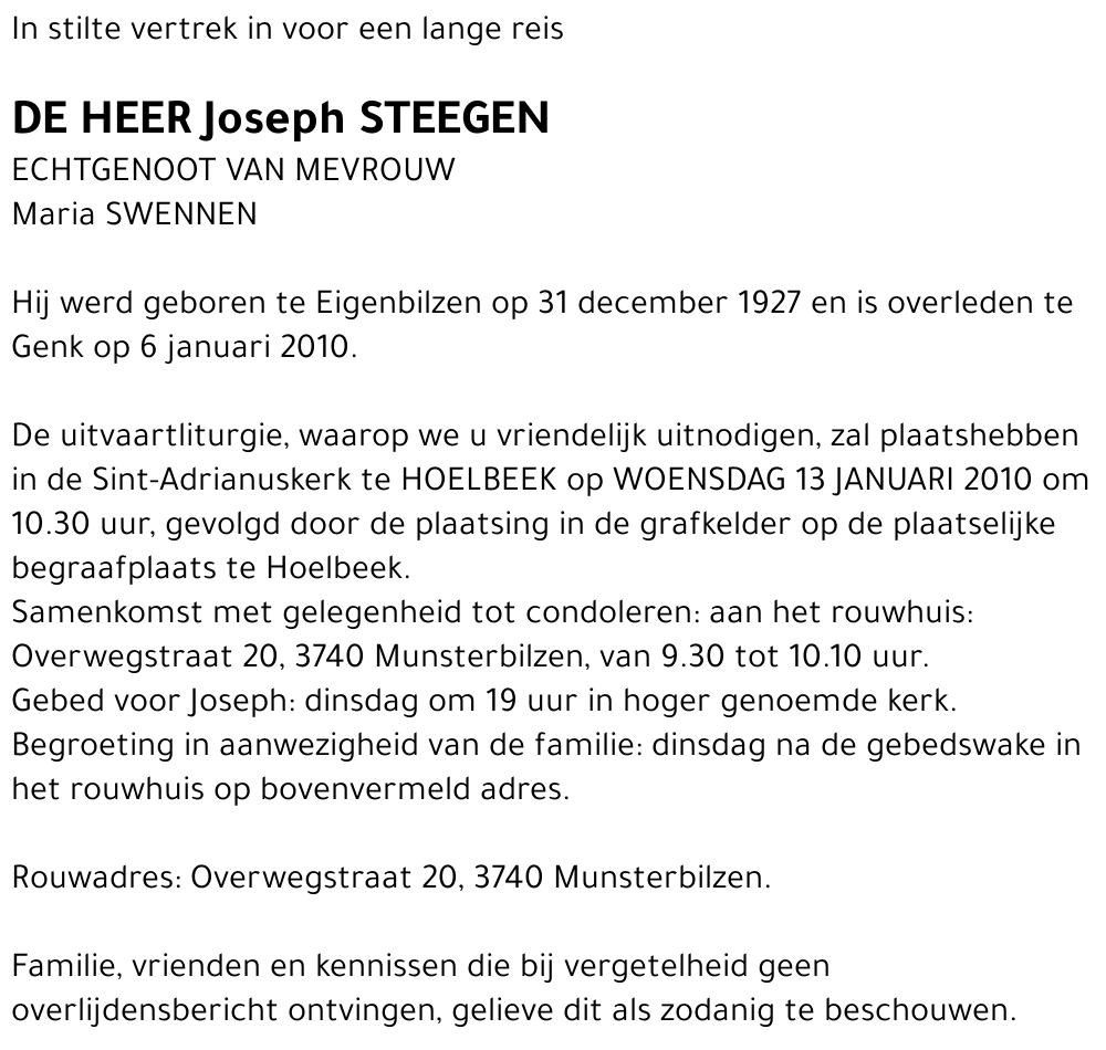 Jozeph STEEGEN