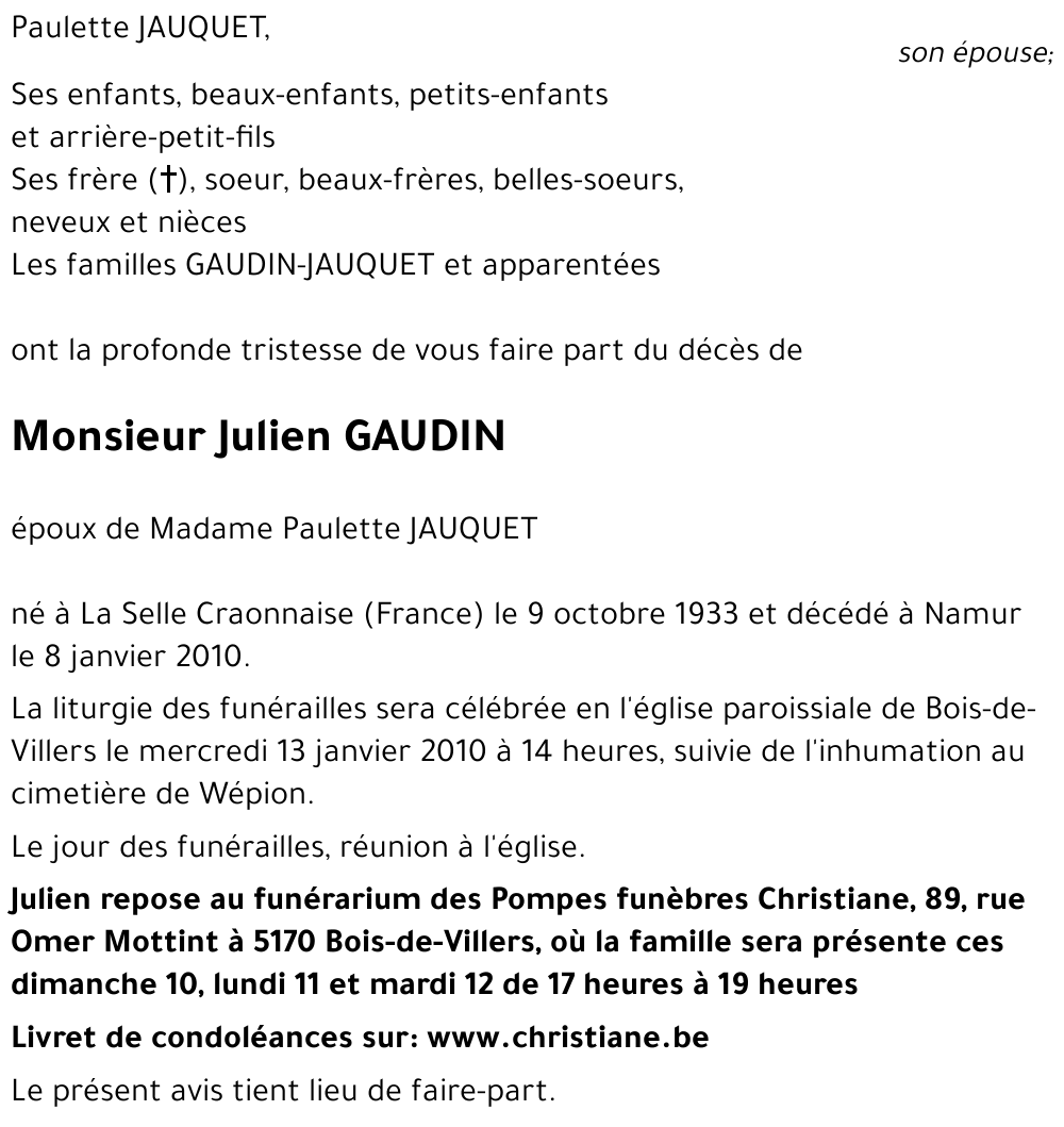 Julien GAUDIN