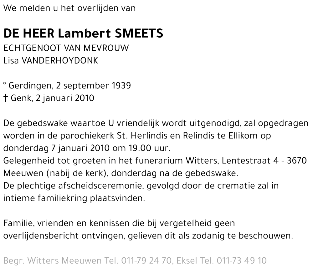 Lambert Smeets