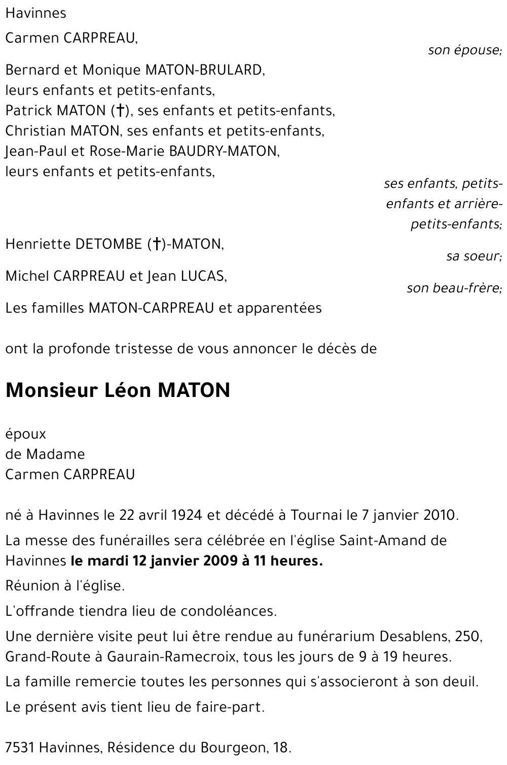 Léon MATON